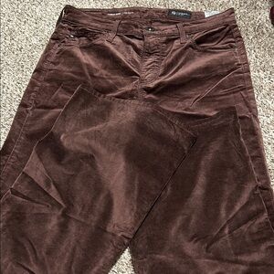 Farrah Boot Brown Wide leg Corduroy Pants High-Rise Fit Size 28 x 32